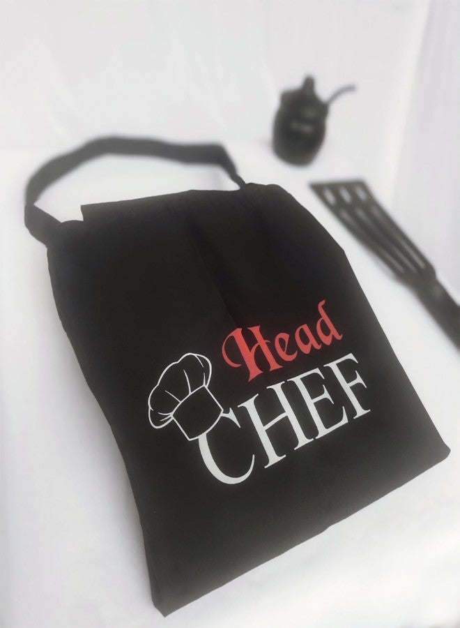 Switchon Polyester Printed Free Size Chef's Cooking Kitchen waterproof Apron for Men -Black 23x30 inch (57x77cm) - Image 5